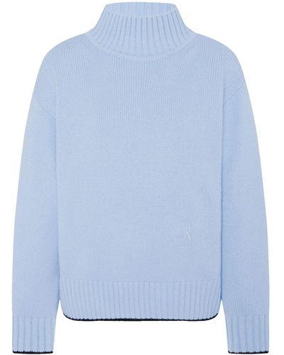 Rosetta Getty X Violet Getty Wool-cashmere Sweater - Blue