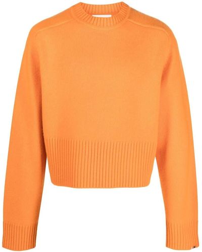 Extreme Cashmere Crew-neck Cashmere Sweater - Orange