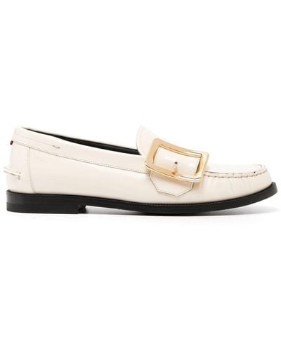 Bally Buckle-detail Loafers - Natural