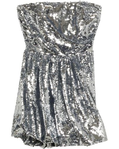 Jonathan Simkhai Mallory Sequin-embellished Minidress - Grey
