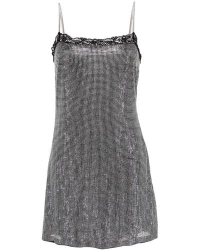 Ermanno Scervino Studded Mini Dress - Gray