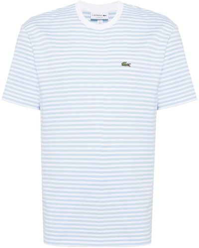 Lacoste ストライプ Tシャツ - ブルー