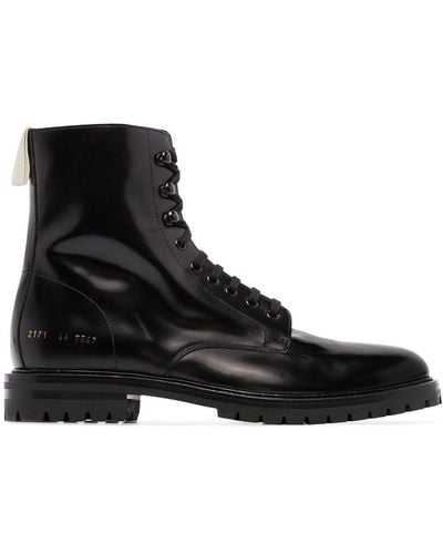 Common Projects Combat Ankle Boots - Black