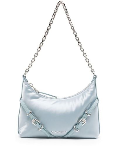Givenchy Voyou Party Satin Shoulder Bag - Blue