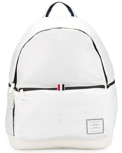 Thom Browne Ripstop Backpack - White