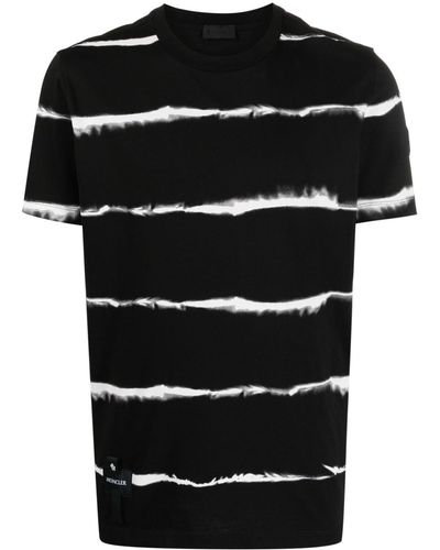Moncler T-shirt Met Tie-dye Print - Zwart