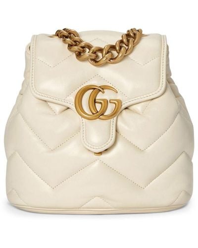 Gucci GG Marmont Backpack - Natural