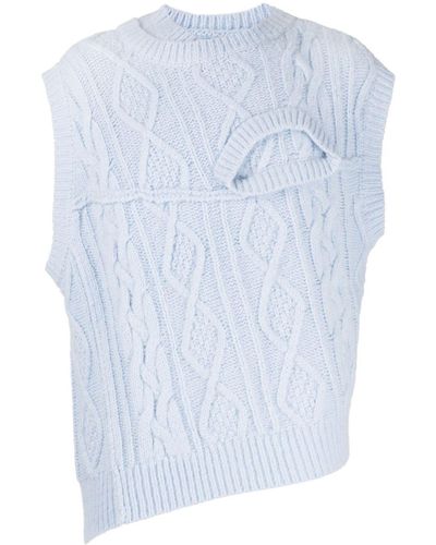 Feng Chen Wang Gilet - Blu