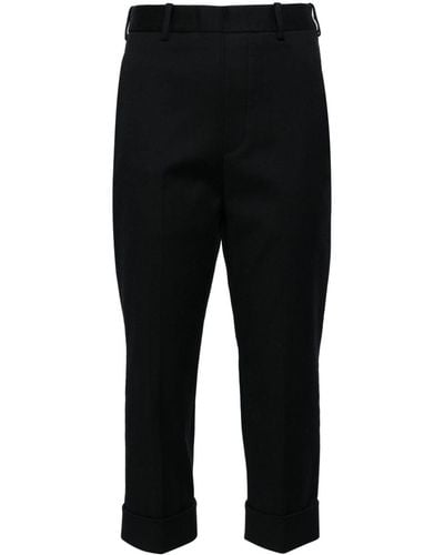 Neil Barrett Cropped Tailored Trousers - Black