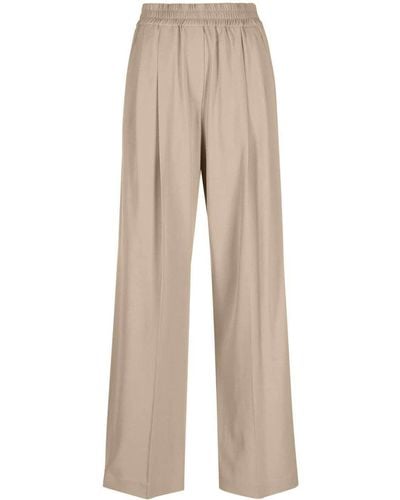Brunello Cucinelli High Waisted Pants - Natural