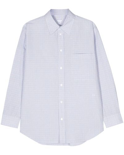 Bottega Veneta Check-pattern Shirt - White