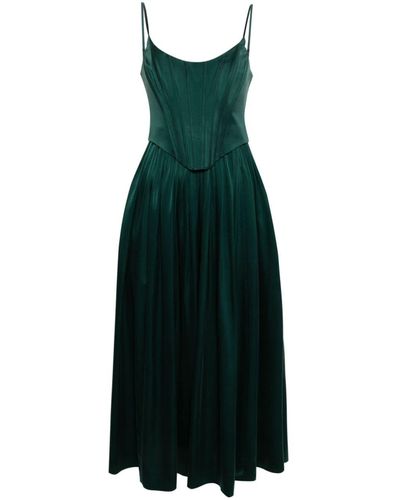 Zimmermann Corset Silk Midi Dress - Green