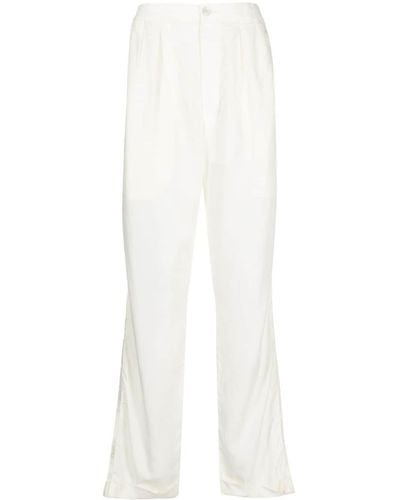 Tom Ford Straight-leg Lyocell Pants Ivory - White