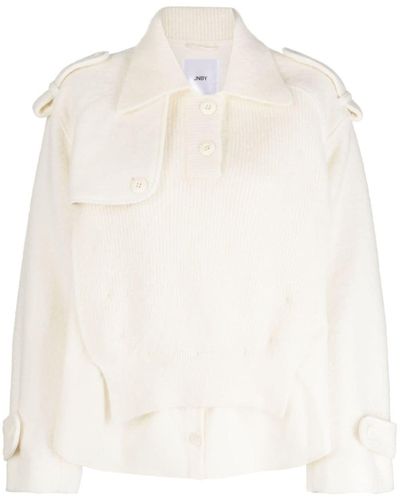 JNBY Layered Spread-collar Sweater - White