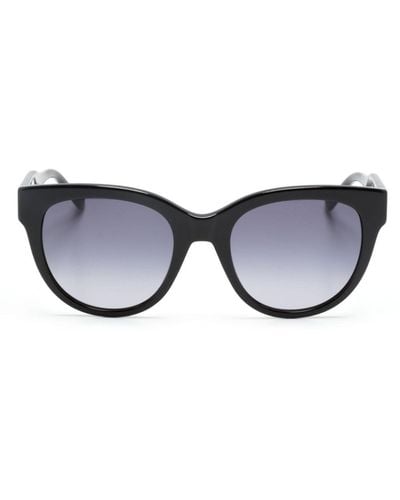 Liu Jo Logo-lettering Square-frame Sunglasses - Black
