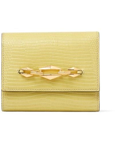 Jimmy Choo Marinda Chain-detailing Leather Wallet - Yellow