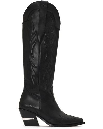 Anine Bing Tania Western Boots - Black