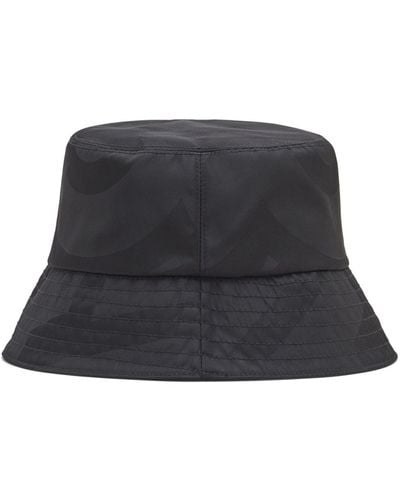 Marc Jacobs Sombrero de pescador con monograma - Negro