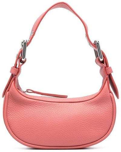 BY FAR Mini Soho Leather Tote Bag - Pink