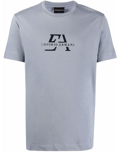 Emporio Armani フロックロゴ Tシャツ - グレー