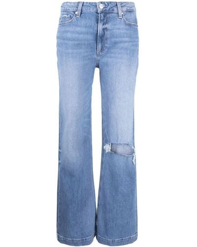 PAIGE Jeans im Distressed-Look - Blau