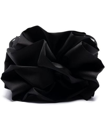Atu Body Couture Cravatta con applicazione a fiori x Rue Ra - Nero