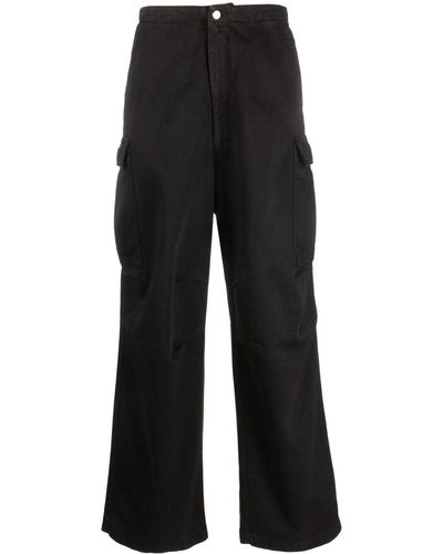 Societe Anonyme Indy Wide-leg Cargo Trousers - Black
