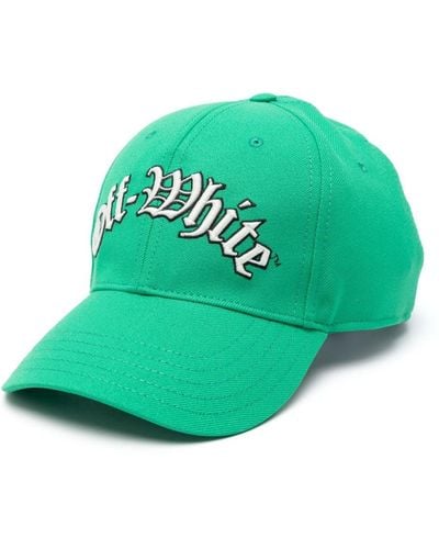 Off-White c/o Virgil Abloh Logo-embroidered Baseball Cap - Green
