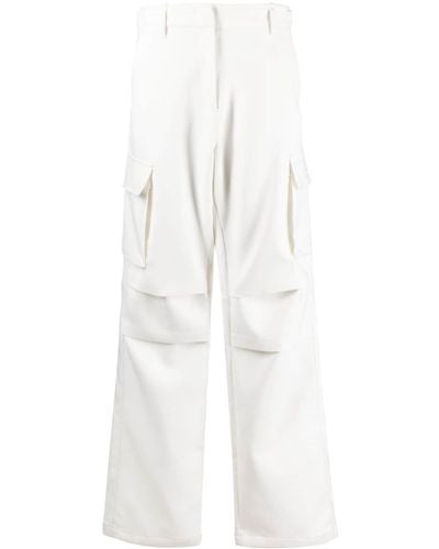 Coperni Pantalon de tailleur à poches cargo - Blanc