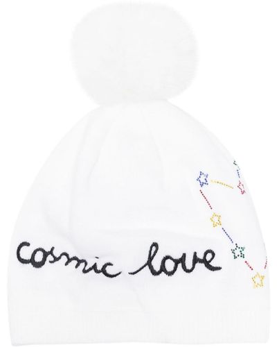 Rossignol Logo-embroidered Embellished Beanie - White