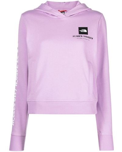 The North Face Cropped Hoodie - Roze