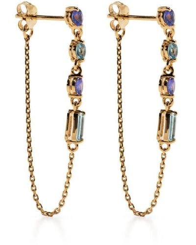 Dinny Hall Crystal-embellished Drop Earrings - Metallic