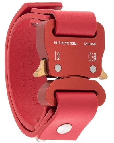 1017 ALYX 9SM Strong Buckle Cuff Bracelet - Red