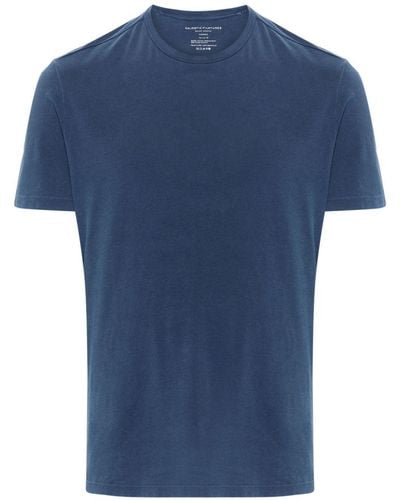 Majestic Filatures T-shirt en coton biologique - Bleu