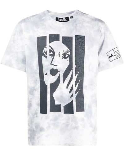 Haculla T-shirt Broken Witch à imprimé graphique - Gris