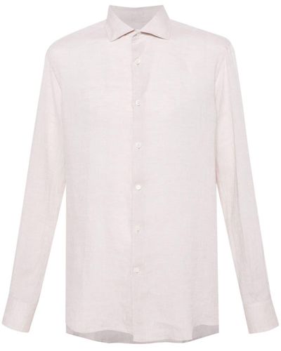 Zegna Lightweight Linen Shirt - White