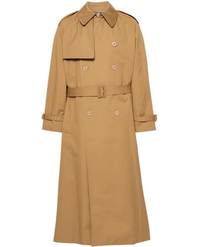 Vetements Double-breasted Trench Coat - Natural