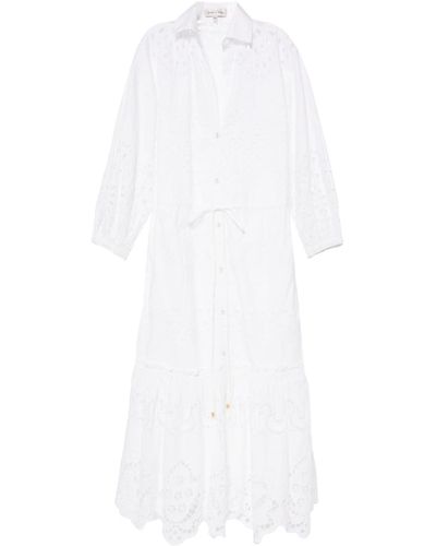 Cara Cara Hutton Broderie-anglaise Shirtdress - White