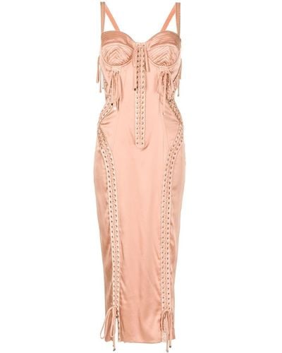 Dolce & Gabbana Sweetheart-neck Sleeveless Dress - Pink