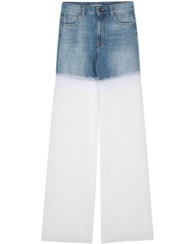 Nensi Dojaka Panelled-design trousers - Bleu