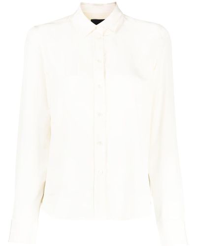 Nili Lotan Gaia Silk Shirt - White