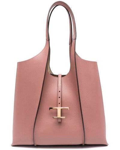 Tod's T Timeless Tote Bag - Pink
