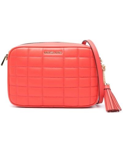 Michael Kors Jet Set Medium Crossbodytas - Rood