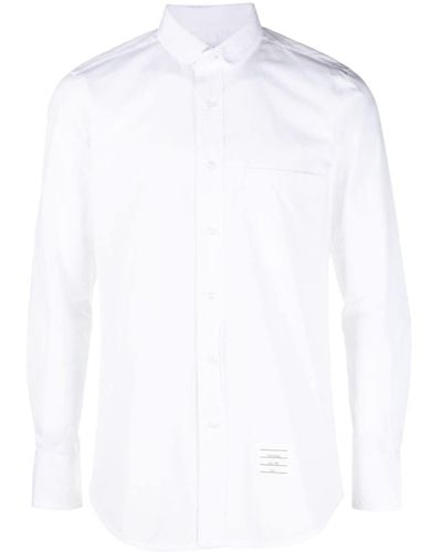 Thom Browne ロゴパッチ シャツ - ホワイト
