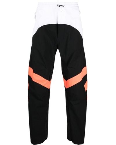 DSquared² Pantalones de chándal anchos con diseño colour block - Negro