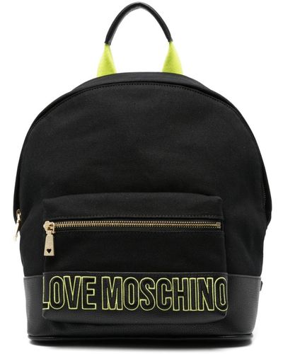 Love Moschino Rugzak Met Geborduurd Logo - Zwart