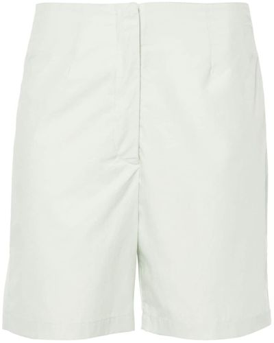 Loulou Studio Dart-detail Cotton Shorts - White