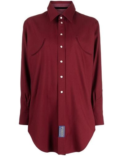 Maison Margiela Pendleton Reversible Wool Shirt - Red