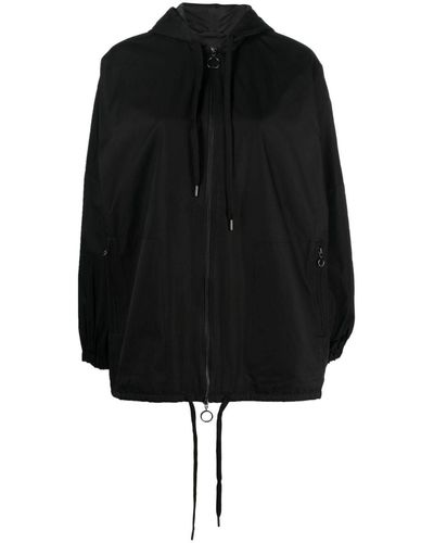 Studio Nicholson Chaqueta Alpine con capucha y cordones - Negro