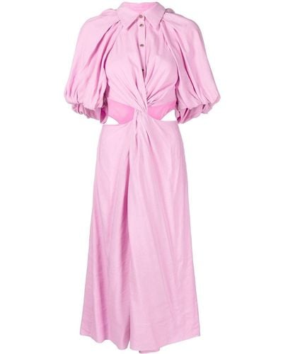 Acler Southwood カットアウト ドレス - ピンク